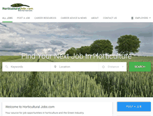 Tablet Screenshot of horticulturaljobs.com